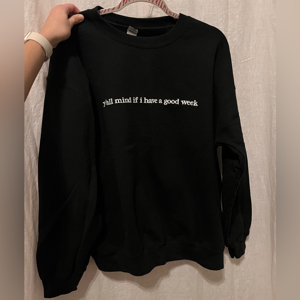 caucasian james merch crewneck sweatshirt!!